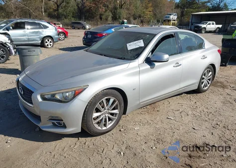 2014 Infiniti Q50 Premium/Sport z USA, uszkodzony, nr VIN JN1BV7AP6EM679449